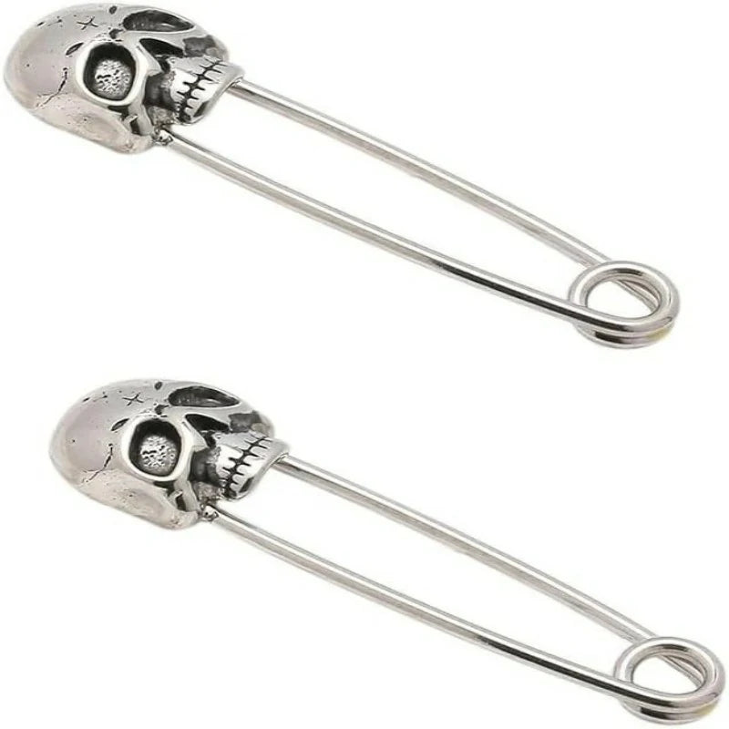 Nipple Piercing Jewelry Skull Shape Pin Shape 316L Stainless Steel