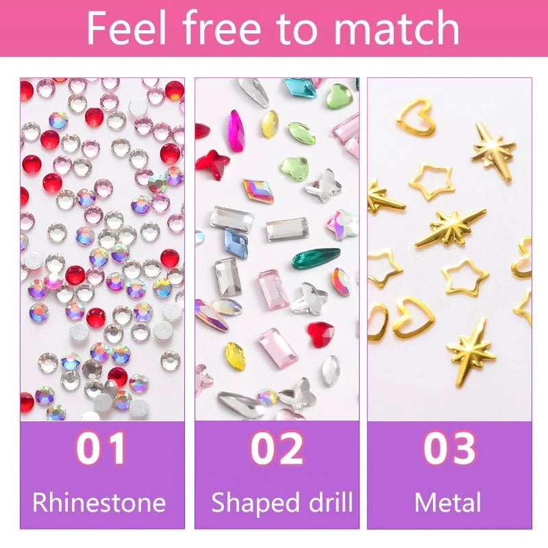 Shine Our Ultimate DIY Tooth Gem Kit Gold Tooth Gems to Enhance Your Smile Fashion Body Jewelry - QIAO CrystalQIAO CrystalQIAO Crystal