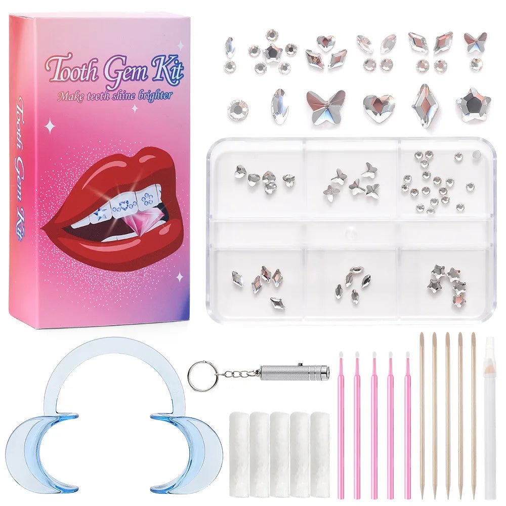 Sparkling Smile Upgrade Tooth Rhinestone and Crystal Rhinestone Tooth Gems for Dazzling Rhinestone Tooth Gems - QIAO CrystalQIAO CrystalQIAO Crystal