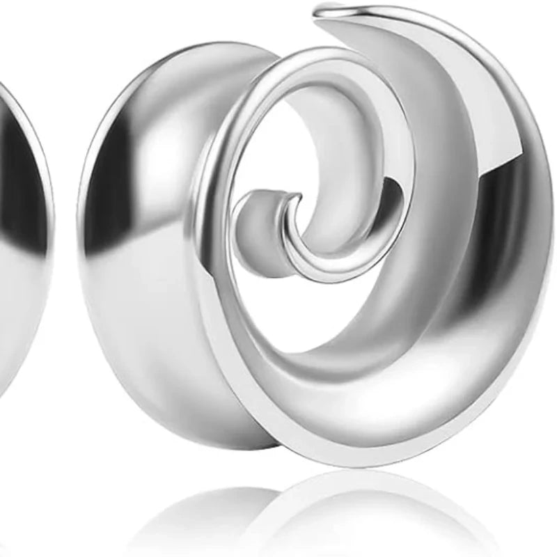 316 Stainless Steel Ear Gauges Hypoallergenic Earrings Expander Stretcher Piercing