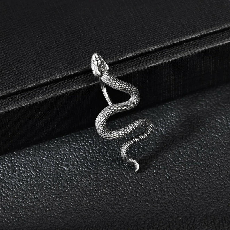 Belly Ring Dangling Piercing Jewelry CZ Snake lizard Skull Spider bat Halloween Party Punk Rock