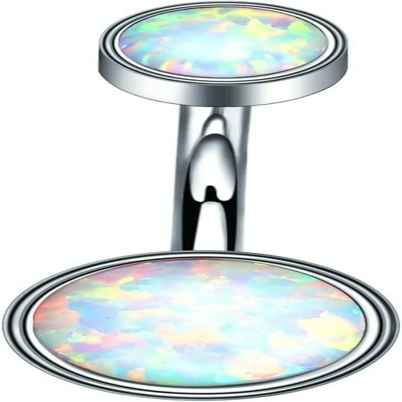 Belly Button Rings Cubic Zircon Opal Hypoallergenic Threaded 14G Diamond Navel