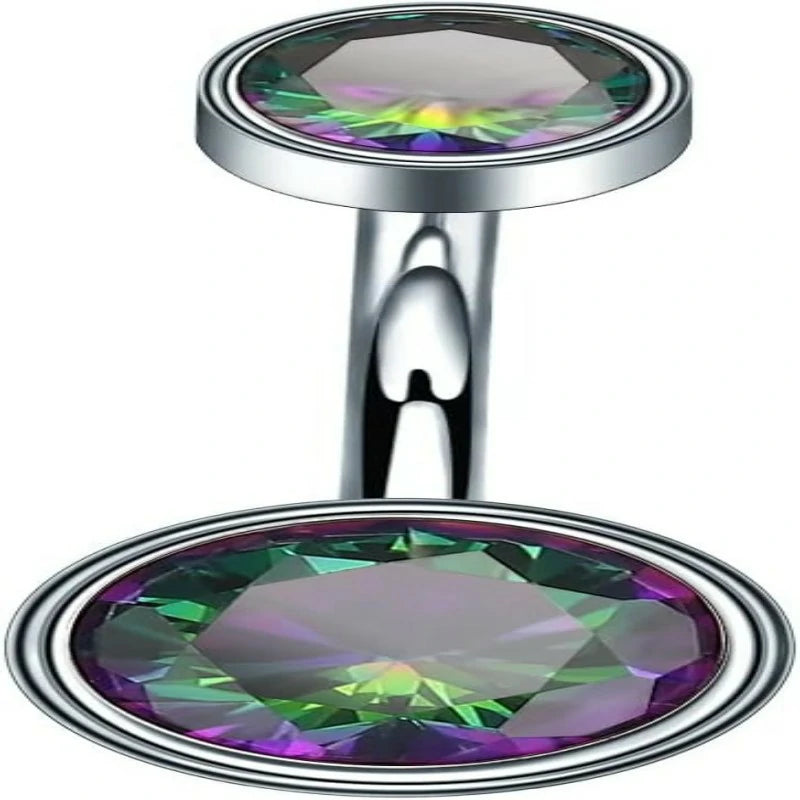 Belly Button Rings Cubic Zircon Opal Hypoallergenic Threaded 14G Diamond Navel