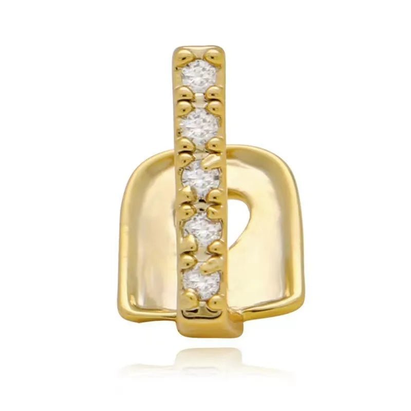 tooth gap set, zircon hip - hop tooth cap, heart - shaped hollow, removable buckle tooth decoration, dental jewelry. - QIAO CrystalQIAO CrystalQIAO Crystal