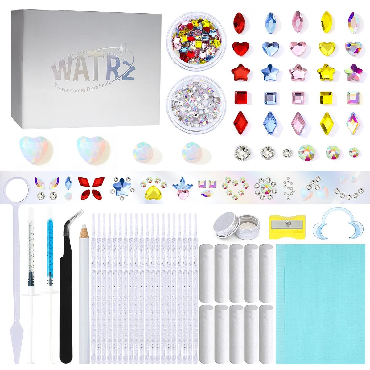 Tooth Gem Kits Professionally Decorate Your Teeth Gold Tooth Gems - QIAO CrystalQIAO CrystalQIAO Crystal
