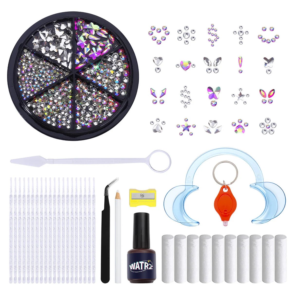 Tooth Gem Kits Professionally Decorate Your Teeth Gold Tooth Gems - QIAO CrystalQIAO CrystalQIAO Crystal
