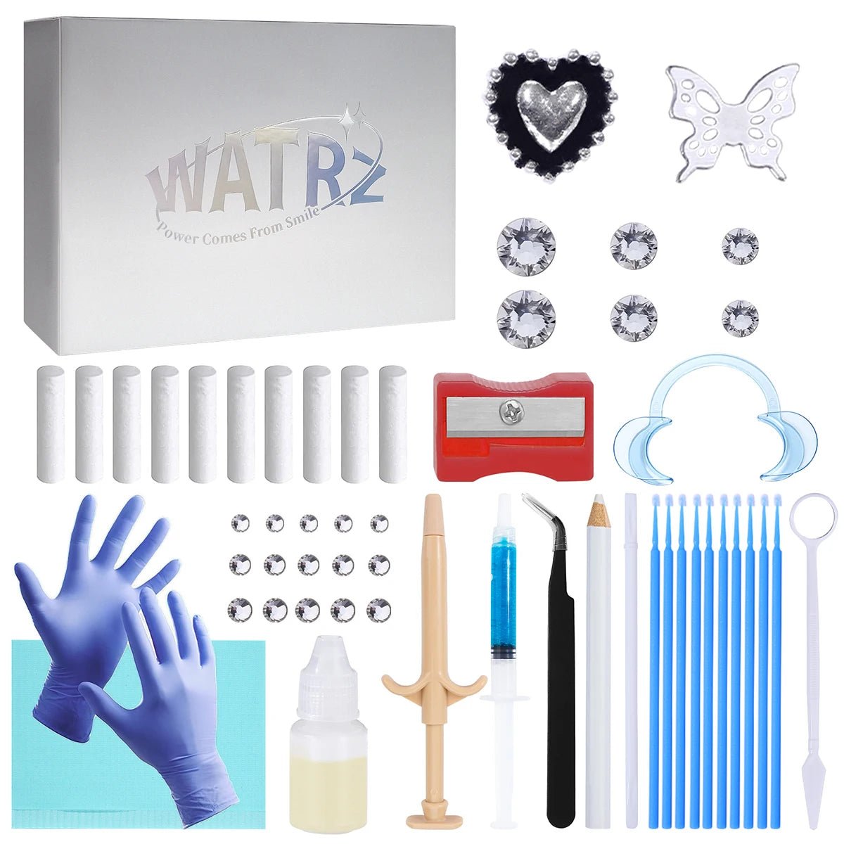 Tooth Gem Kits Professionally Decorate Your Teeth Gold Tooth Gems - QIAO CrystalQIAO CrystalQIAO Crystal