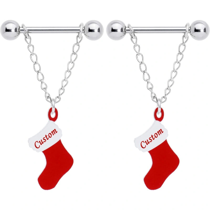 winter-holiday-customizable-14g-nipplerings-piercing-steel-2pc-personalized-christmas-stocking-nipple-ring-set-custom
