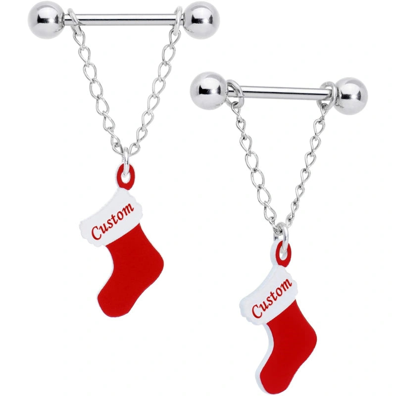 winter-holiday-customizable-14g-nipplerings-piercing-steel-2pc-personalized-christmas-stocking-nipple-ring-set