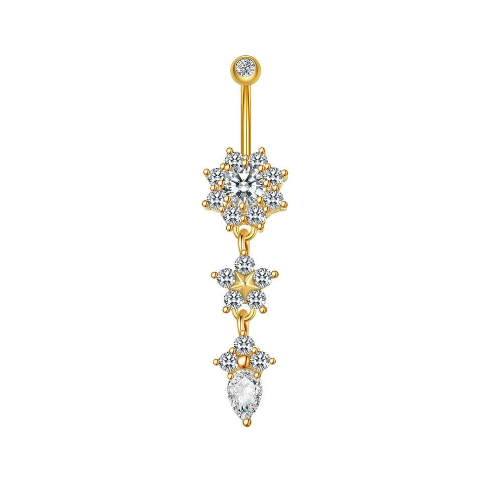 womens-crystal-ring-body-dangle-barbell-bar-belly-button-ring-gold