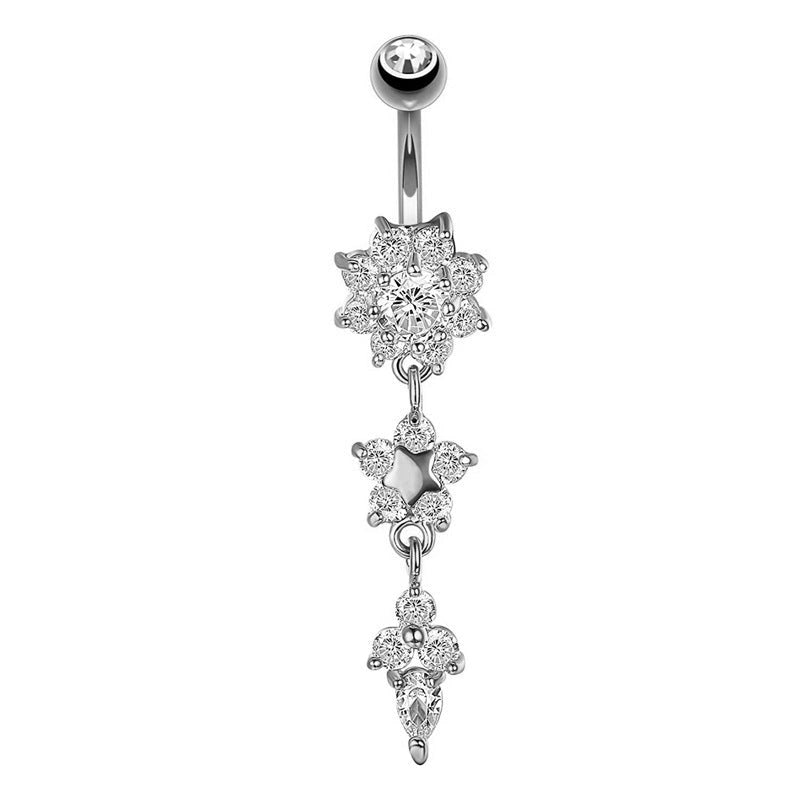womens-crystal-ring-body-dangle-barbell-bar-belly-button-ring-silver-2