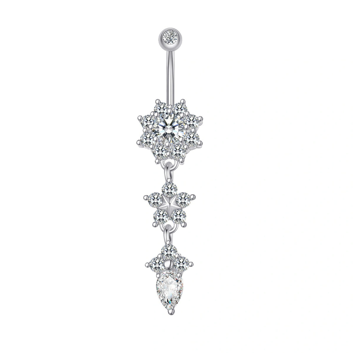 womens-crystal-ring-body-dangle-barbell-bar-belly-button-ring-silver